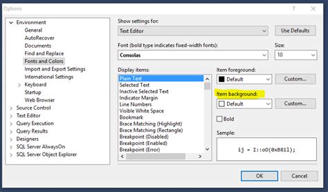 Image result for Visual Studio SQL Font