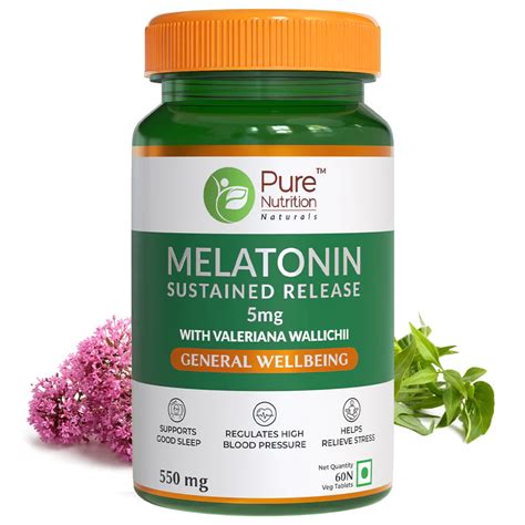 Melatonin 5mg (Sustained Release) - 60 Veg Tablets – Ampas Nutrition