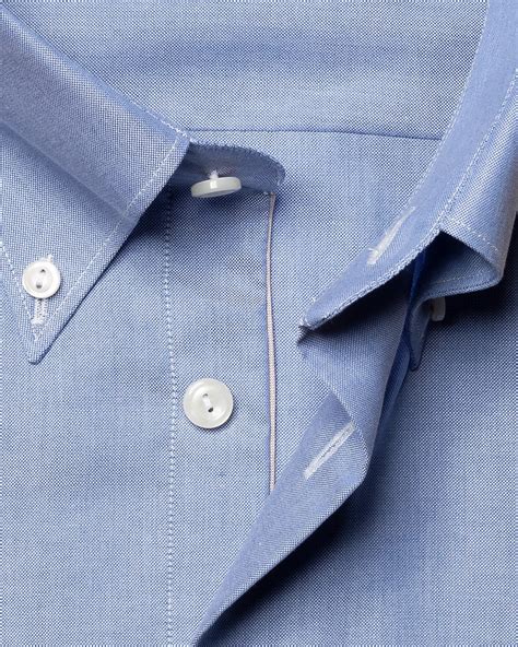 Navy Wrinkle-Free Oxford Shirt - Eton