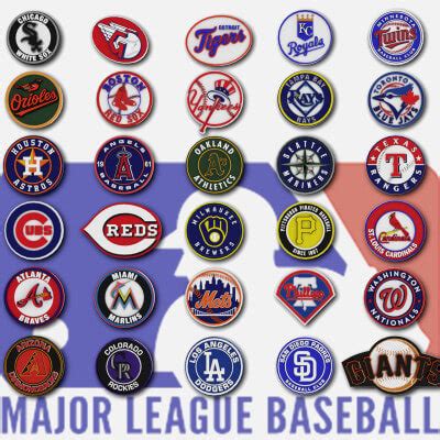 Mlb Major League Baseball Every Team's Logos - 3D Model by danyelon