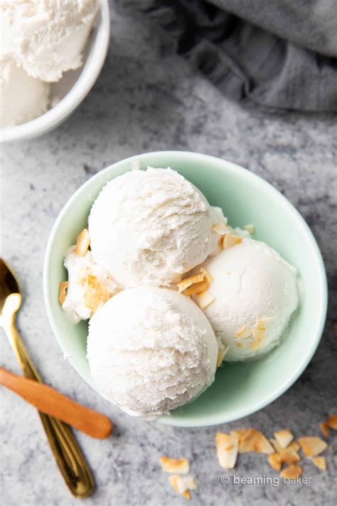 Coconut Milk Ice Cream – Keto Coconut Ice Cream - Beaming Baker