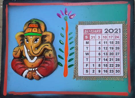 Buy NTC Terracotta Hand Made New Laddu Ganesh Table with Stand and 12 ...