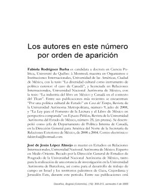 Completable En línea revistas urosario edu Los autores en este nmero ...