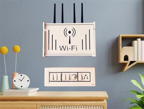 SS ARTS Engineered Wood Wall Mount Wifi Router Stand/Rack,10 Cm,18 Cm ...