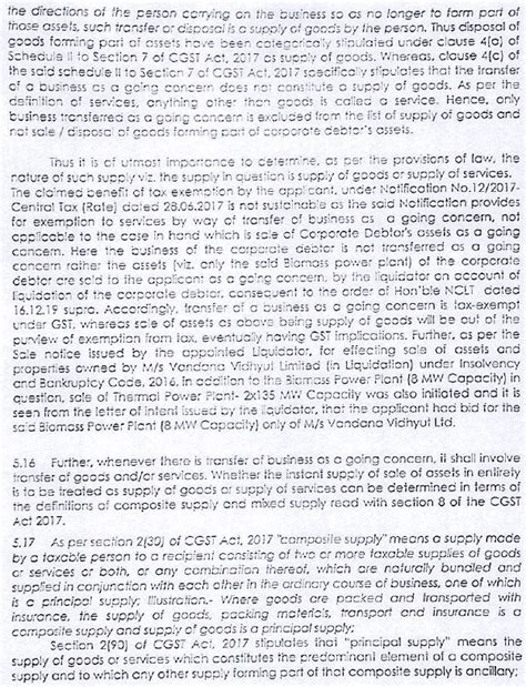 GST liability on the purchase of biomass power plant through e-auction
