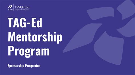 TAG-Ed Mentorship Program