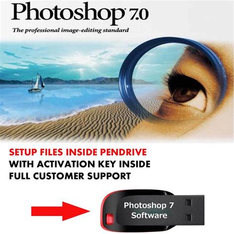SOFTWARE WONDERLAND Adobe Photoshop 7 Software Pendrive Setup Full ...