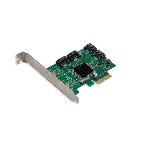 IO Crest SATA III 4 Port PCI-e 2.0 x 2 Controller Card with Low Profile ...