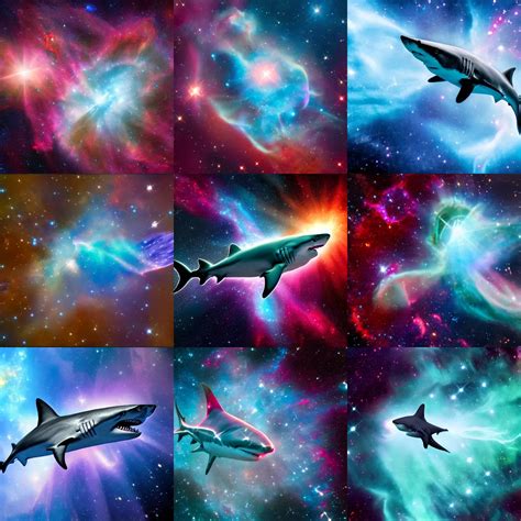 a shark shaped nebula, image by hubble space | Stable Diffusion | OpenArt