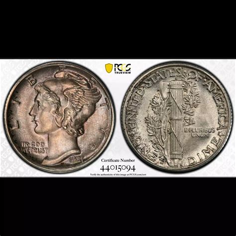 1931-D Dimes Winged Liberty Head or Mercury PCGS MS-65 FB CAC - Harbor ...