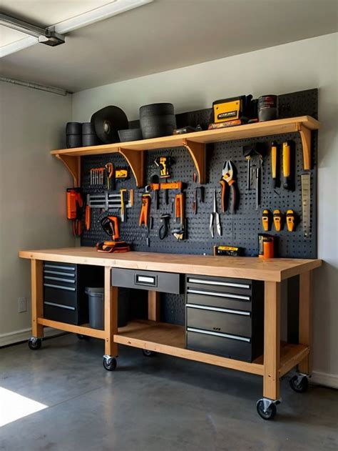 Image result for Small Garage Workbench