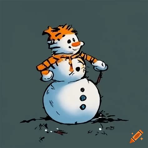 Calvin And Hobbes Snowman