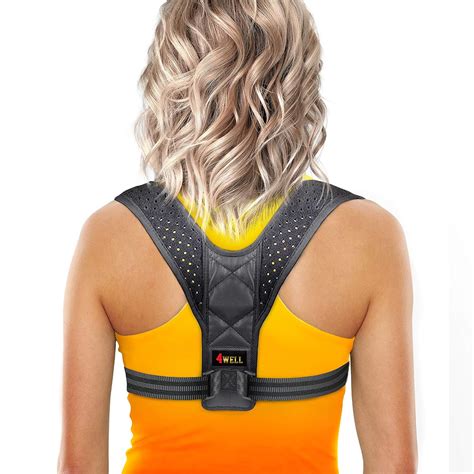 4well Posture Corrector for Women Men - Designed in USA Rounded ...