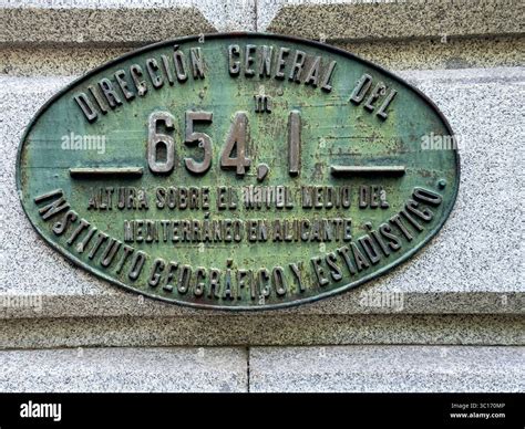 Altitude in the Spanish Library in Plaza Colon, 654,1 meters over ...