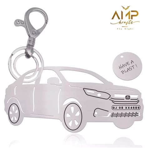 Honda Amaze Personalized Keychain | Clean & Practical Car Accessory ...