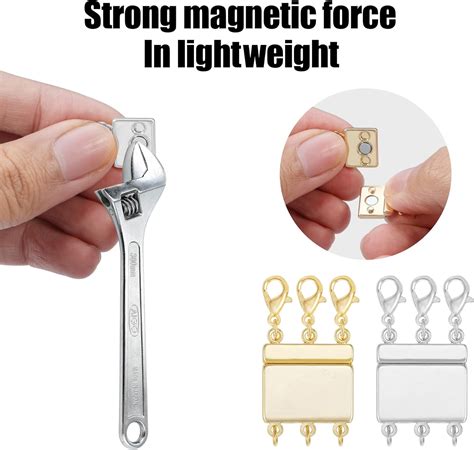 Buy Layered Magnetic Clasps Connector Spacer for Stackable Necklace ...