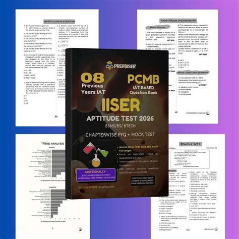 IAT CHAPTERWISE PYQ WITH QUESTION BANK BOOK PREP4IISER: Buy IAT ...