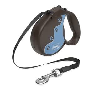 Flexi 16-Feet Retractable Lead with Lupine Pattern Muddy Paws for Pets ...