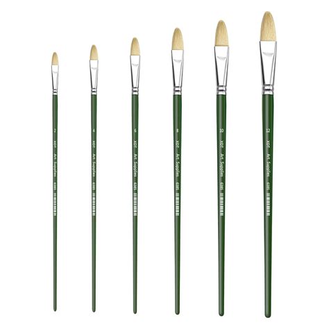 XDT 6385 Filbert Style Paint Brush Artist Painting Brushes Set 6 Piece ...