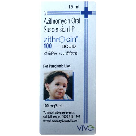 Zithrocin 100 mg Syrup 5 ml | Uses, Side Effects, Price | Apollo Pharmacy