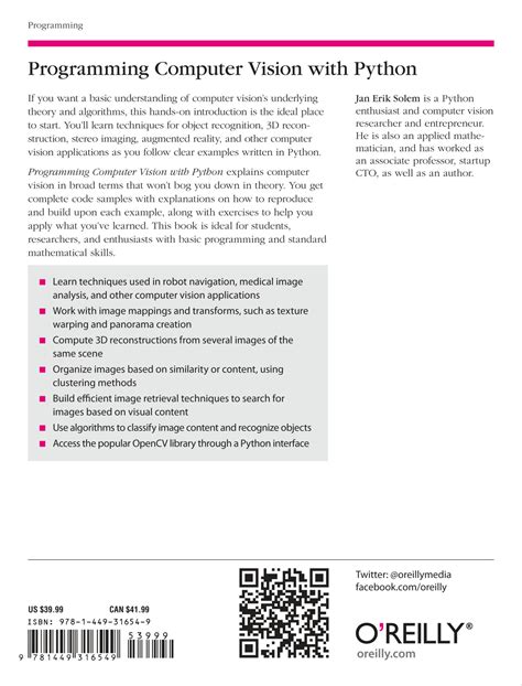 Image result for Programming Computer Vision with Python