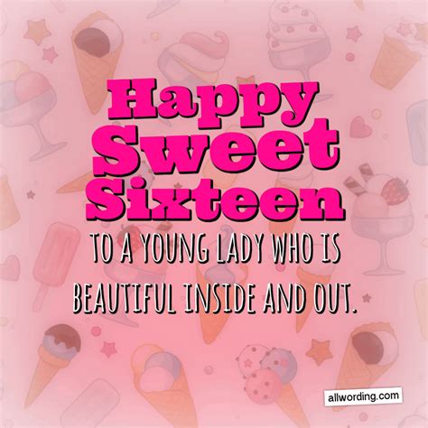 Happy sweet 16 a list of 16th birthday wishes for a special young lady ...