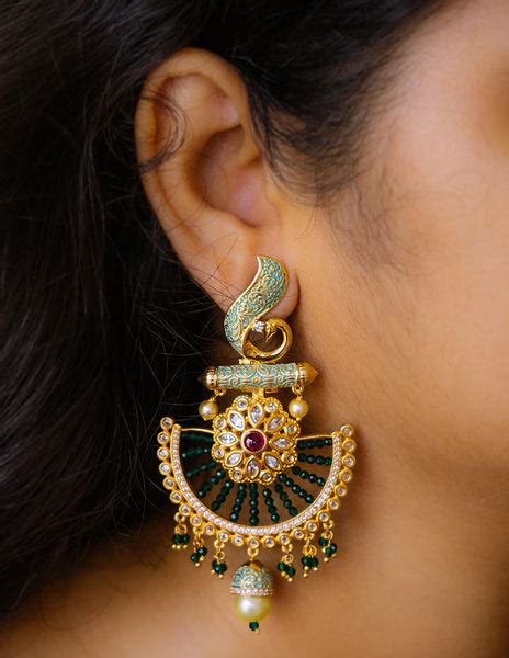 AD Bead enamel Peacock Chaandbalis – zahana