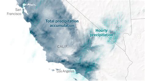 California Storms: Rainfall and Flooding Map - The New York Times