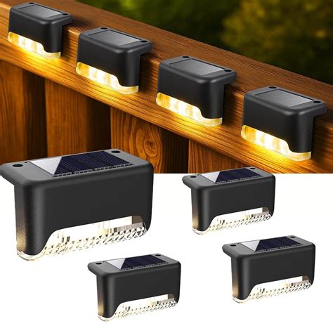 BRITSPEAR Solar Stair Light for Outdoor Garden and Home Deck Light ...