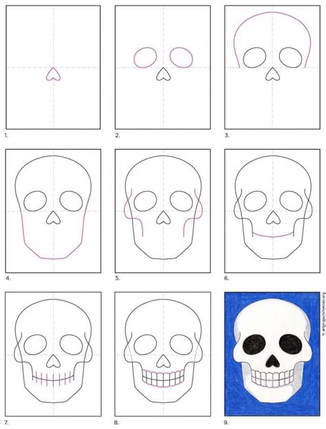 Image result for Skull Drawing Tutorial