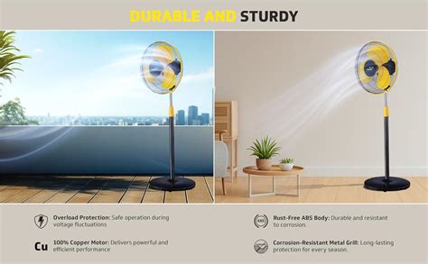 Buy V Guard Esfera STS Neo Pedestal Fan 400 mm | 1330 RPM High ...