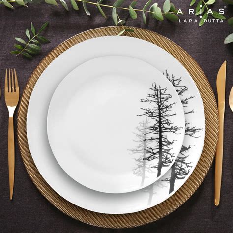 Buy Arias Moon Winter Forest Dinner Set - 33 Pieces Online in India ...