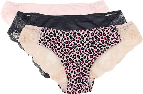 Buy Maidenform Women's Self Expressions 3 Pack Lace Tanga Panties ...