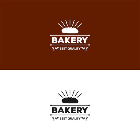 Prosty wzór wektora logo piekarni | Wektor Premium