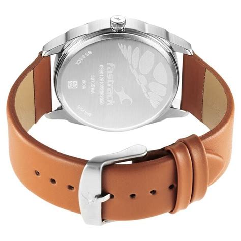 Buy Online Fastrack After Dark Beige Dial Leather Strap Watch for Guys ...