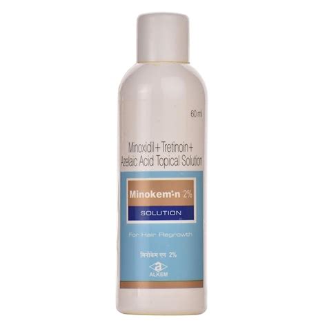 MINOKEMN 2% SOLUTION 60ML with Minoxidil, Tretinoin and Azelaic Acid ...