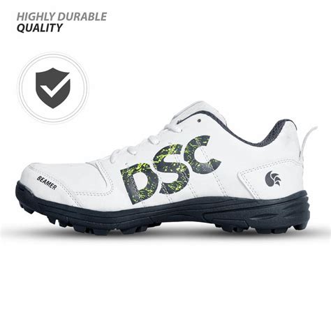 DSC Beamer Cricket Shoes (White/Grey) – Sportswing.in