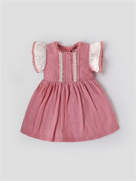 Popees Soft & Stylish Back Half Open Dress (3–36 Months)for Baby Girls ...