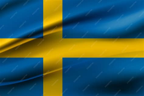 Premium Vector | Sweden flag. Waving colorful Sweden flag, Sweden 3D ...