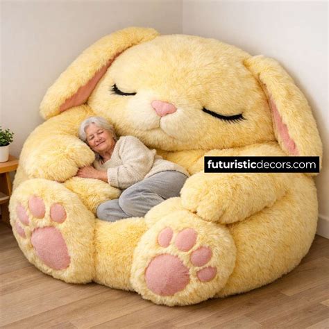 Bunny Shaped Bean Bag | Pink, Yellow & More Adorable Variations