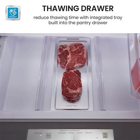 Kenmore 29.6-cu ft 4-Door Smart French Door Refrigerator with Ice Maker ...