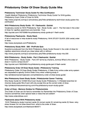 Phlebotomy Study Guide Pdf 2022 - Fill and Sign Printable Template Online