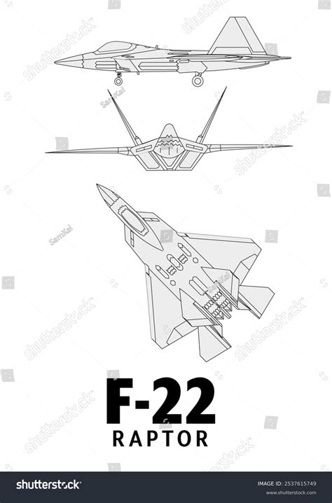 F 22 Drawing F 22 Raptor Poster