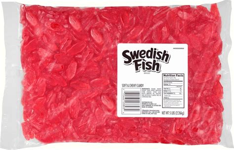 Amazon.com: SWEDISH FISH Mini Soft & Chewy Candy, Bulk Candy, 5 lb ...