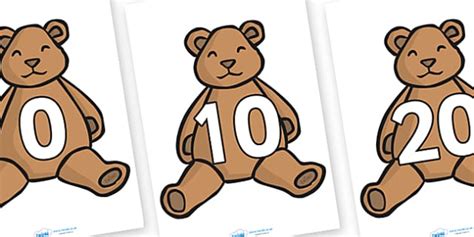 Counting in 10s on Teddy Bears Display Activity - Twinkl