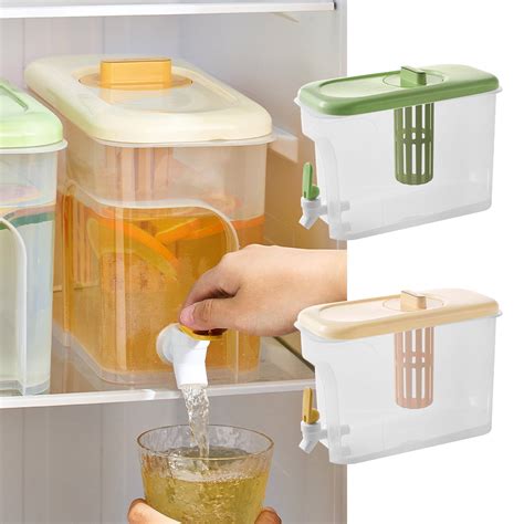 ZROBM Drink Dispenser, Drink Dispenser for Fridge, Drink Dispenser with ...