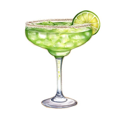 Margarita Cocktail Watercolor Clipart 24284349 PNG