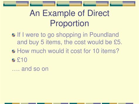 Image result for Direct Proportion Example