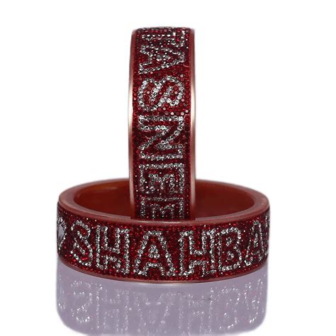 Best Customized Name Bangle Pair (Pack of 2) – Taj Bridal Store
