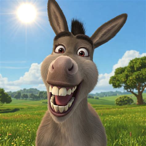 Donkey From Shrek Smiling